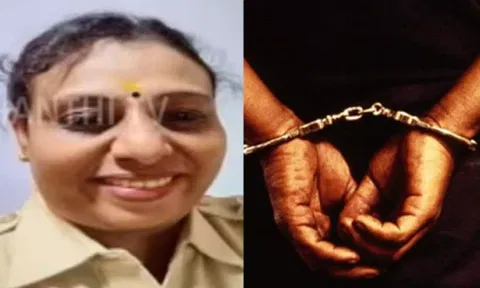 (On left) Mahitha Anna Christie (Screengrab from Thanthi TV)
