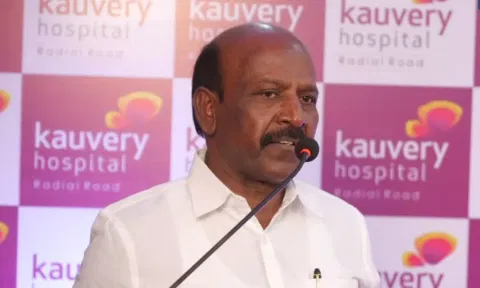 Tamil Nadu Health Minister Ma Subramanian at the Millets Confluence 2023. (Twitter/@Subramanian_ma)