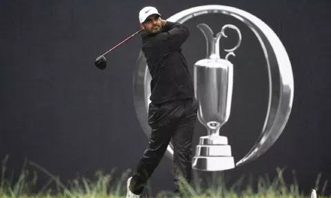 Shubhankar Sharma in action at last month’s British Open
