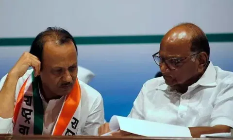 Sharad Pawar and Ajit Pawar (PTI)