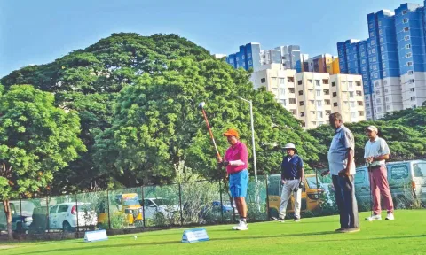 Suresh Venkata Raman ready to tee off