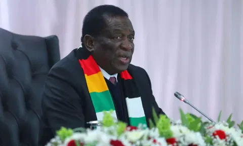 Zimbabwean President Emmerson Mnangagwa (Reuters)
