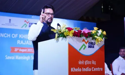  Sports minister Anurag Thakur (Photo:IANS) 