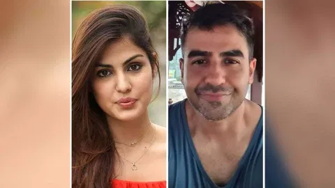 (L-R) Bollywood Actress Rhea Chakraborty; Nikhil Kamath (Photo/IANS)