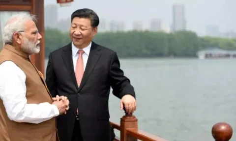  PM Narendra Modi with Chinese President Xi Jinping 