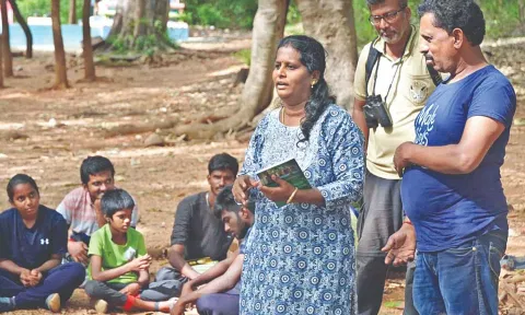 Devi during a heritage tour