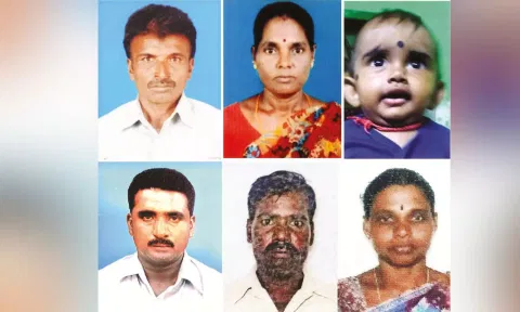 Six members of a family who died in the mishap