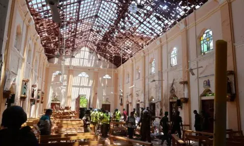 A file photo from the attacked church (Reuters)
