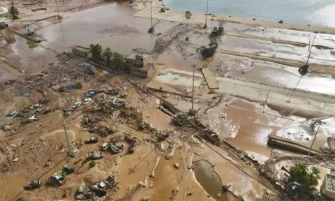 A view of the city of Derna 