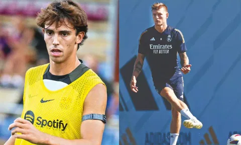 Joao Felix and Toni Kroos 