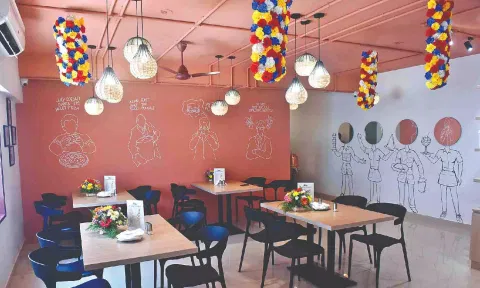 Interior of the restaurant