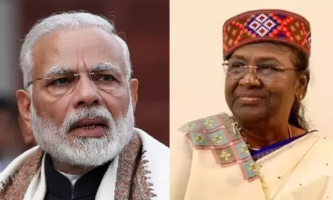 PM Modi; President Droupadi Murmu (PTI)