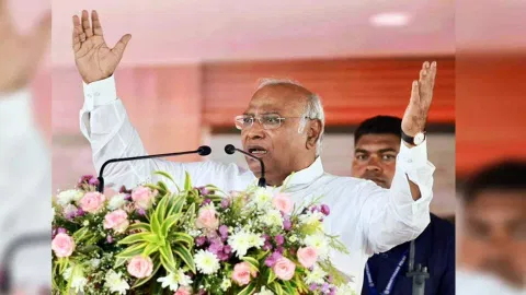 Congress Chief Mallikarjun Kharge (Photo/ANI)