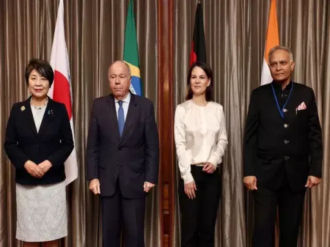Foreign Ministers of the G4 countries in New York