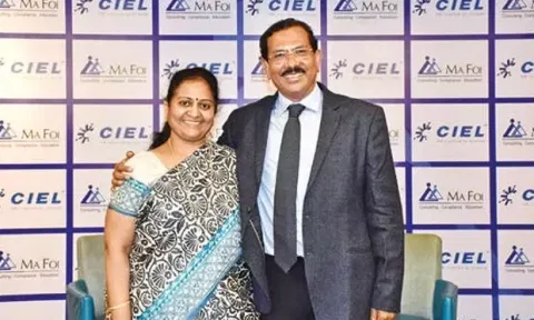 Ma Foi K Pandiarajan-Executive Chairman with Latha Rajan-Co-founder, Ma Foi Group, CIEL HR Services
https://www.dtnext.in/business/2021/12/07/pandiarajans-ma-foi-back-in-business
