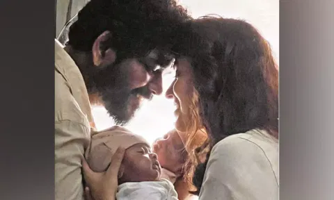 Nayanthara & Vignesh Shivan with childs
