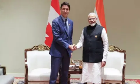 PM Narendra Modi and Justin Trudeau (ANI)