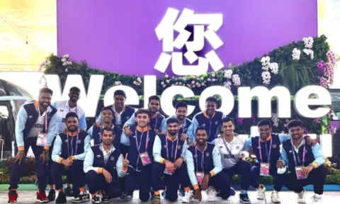 The Indian Badminton contingent.