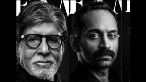 Amitabh Bachchan and Fahadh Fassil 