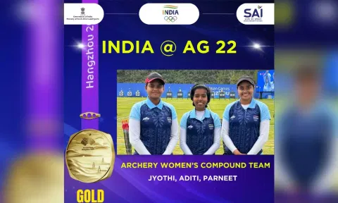 Indian archery compound women's team. (Picture: SAI Media Twitter)