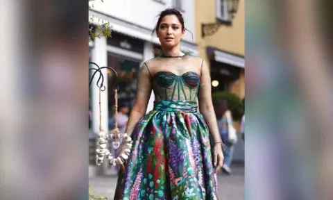  Tamannaah Bhatia in Zurich serving fashion goals (Photo: IANS)