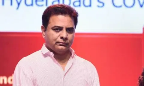 Bharat Rashtra Samithi Working President KT Rama Rao (PTI)