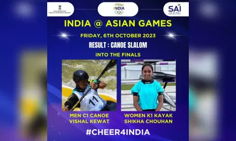 Vishal Kewat and Shikha Chouhan. (Photo- SAI Media Twitter)