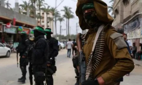 Hamas fighters. 