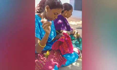 Gayatri, coordinator, Porgai Artisans Association