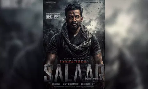 First-look poster of Prithviraj from 'Salaar' (X/@hombalefilms)