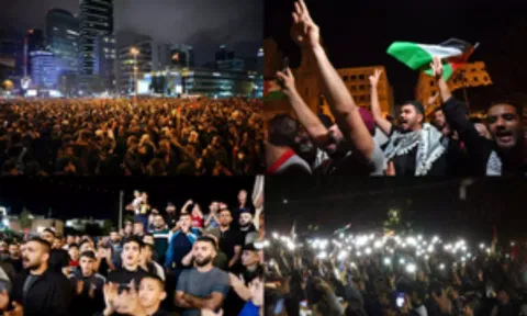 Protest against GAZA Hospital Attack (Image: IANS)