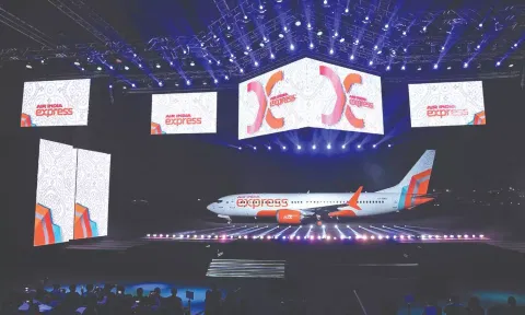 A new aircraft livery, prominently showcasing vibrant shades of orange and turquoise was also introduced. 
