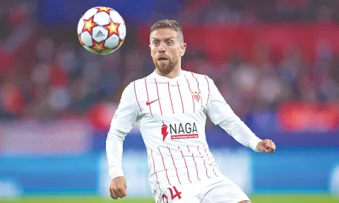 Papu Gomez in action for Sevilla earlier this year.