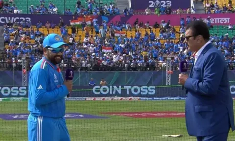 India won the toss and chose to bowl (Screengrab)