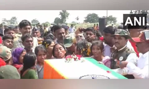 Agniveer Akshay Laxman's last rites performed at Maharashtra's Buldhana (ANI)