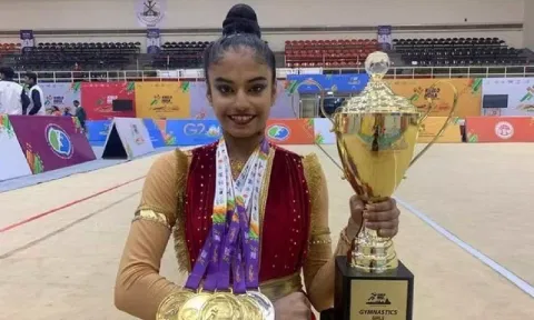 Rhythmic Gymnast Sanyukta Kale 