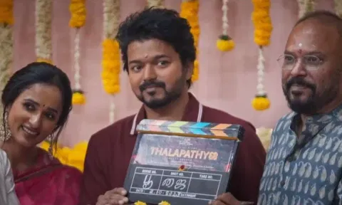 Still from the 'Thalapathy 68' pooja video.
