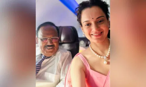 Kangana with Doval