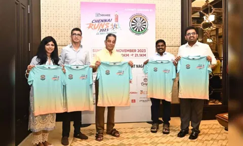 Kamal Haasan Unveil the Official T-Shirt for 'Chennai Runs' Marathon 2023 