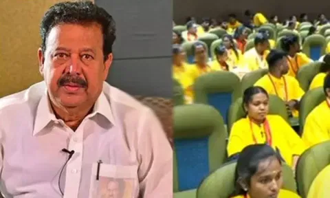 Tamil Nadu Higher Education Minister K Ponmudy (left)