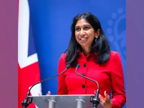 UK Home Secretary Suella Braverman. (Image Credit: X/@SuellaBraverman)