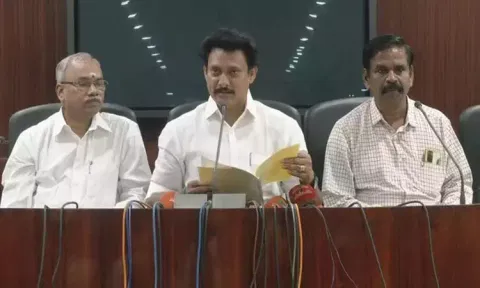 School Education Minister Anbil Mahesh Poyyamozhi