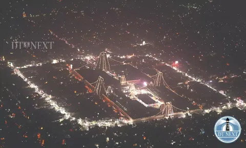 File photo of Thiruvannamalai deepam (Hemanathan M)