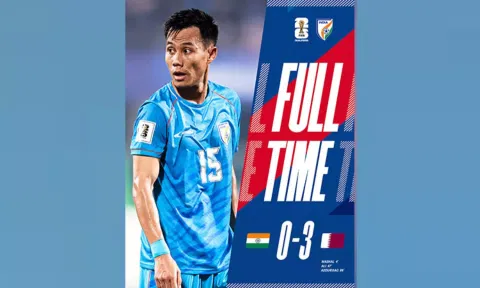 ndia registered a 3-0 loss to Qatar (Image: ANI)