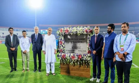 A visual from the inauguration. (Photo- Sports Odisha)