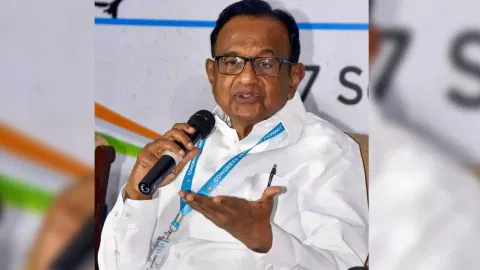 Senior Congress leader P Chidambaram 