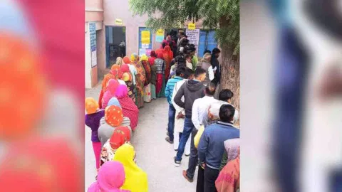 Voting in Rajasthan