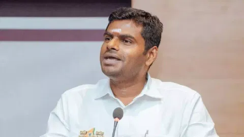 State BJP president K Annamalai