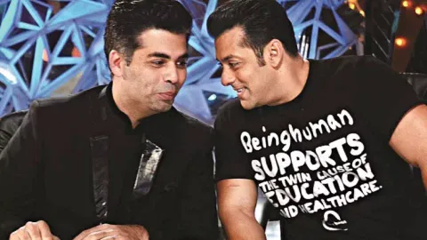Karan Johar and actor Salman Khan 