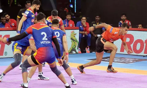 A visual from the match. (Photo: PKL)
